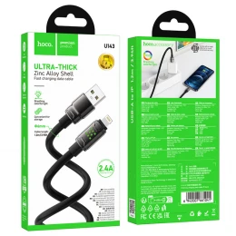 Кабель Hoco U143 2.4A USB to Lightning 1m