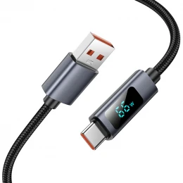 Кабель Hoco X112 digital display 5A USB to Type-C 1m