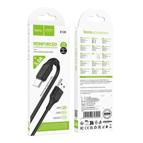 Кабель Hoco X120 3A USB to Type-C 1m