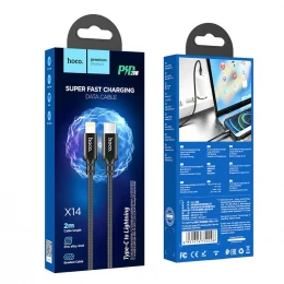 Кабель Hoco X14 PD 20W Type-C to Lightning 2m