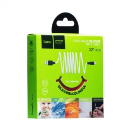 Кабель Hoco X21 Plus Silicone USB to Lightning 1m