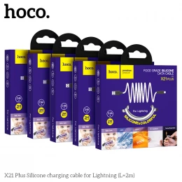 Кабель Hoco X21 Plus Silicone USB to Lightning 2m