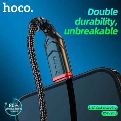 Кабель Hoco X59 Victory 3A USB to Type-C 2m