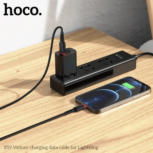 Кабель Hoco X59 Victory USB to Lightning 1m