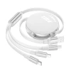 Кабель Hoco X78 Easy Pull Storage 3in1 USB to Micro+Lightning+Type-C 1m