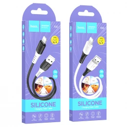 Кабель Hoco X82 Silicone 2.4A USB to Lightning 1m