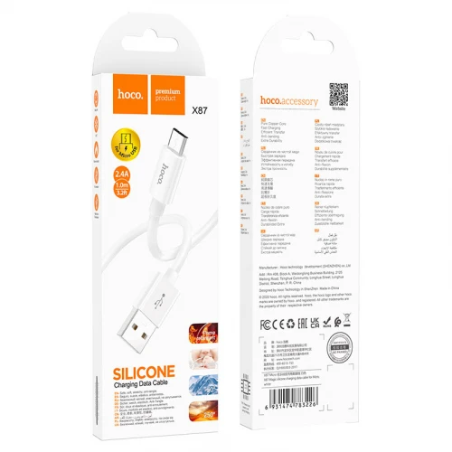 Кабель Hoco X87 3A Micro 1m