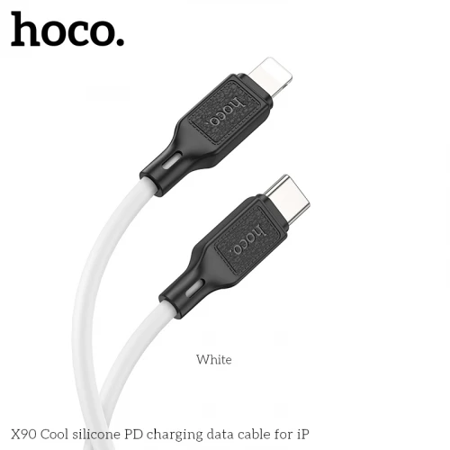 Кабель Hoco X90 Silicone 20W Type-C to Lightning 1m