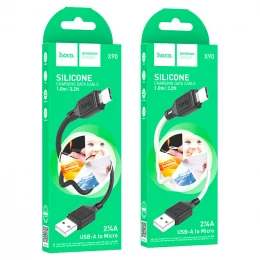 Кабель Hoco X90 Silicone USB to Micro 1m