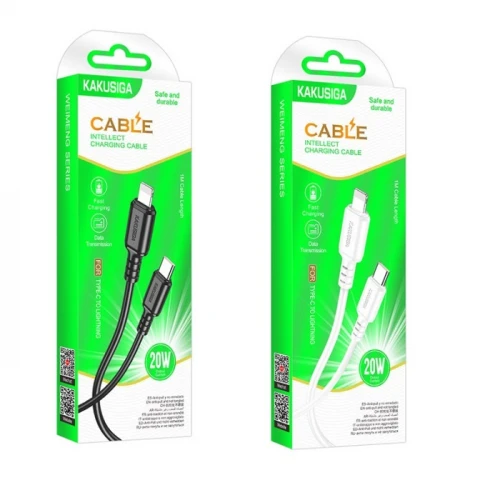 Кабель Kakusiga KSC-982 20W Type-C to Lightning 1m