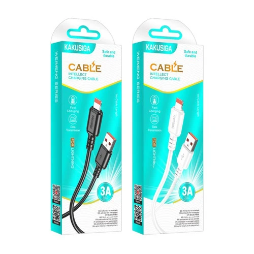 Кабель Kakusiga KSC-982 3A USB to Lightning 1m