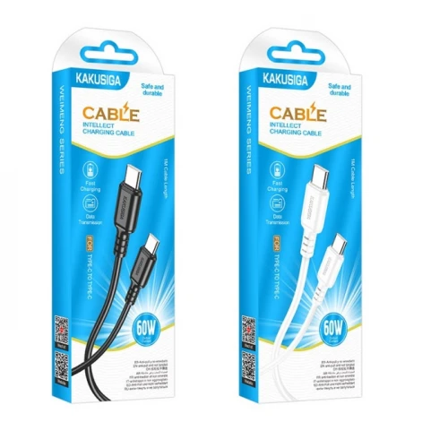 Кабель Kakusiga KSC-982 60W Type-C to Type-C 1m