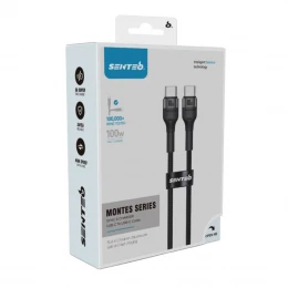 Кабель SENTEO Montes series ST-01 100W Type-C to Type-C 1m