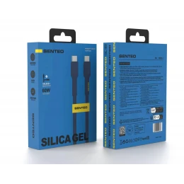 Кабель SENTEO SL-03 Silica Gel 60W Type-C to Type-C 1m