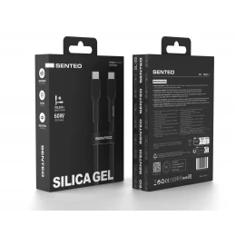 Кабель SENTEO SL-03 Silica Gel 60W Type-C to Type-C 2m