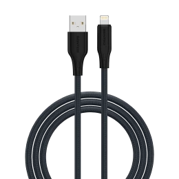 Кабель SENTEO SL-04 Embossed Silicone 2.4A USB to Lightning 1m