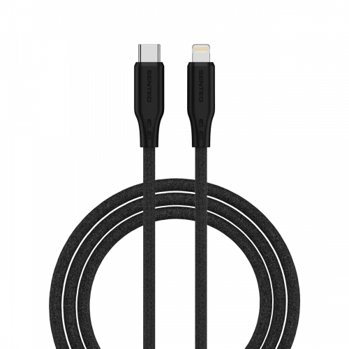 Кабель SENTEO SL-04 Embossed Silicone 30W Type-C to Lightning 1m