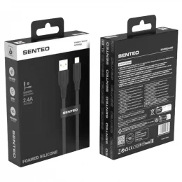 Кабель SENTEO SL-05 Foamed Silicone 2.4A USB to Lightning 1m