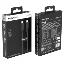 Кабель SENTEO SL-05 Foamed Silicone 30W Type-C to Lightning 1m