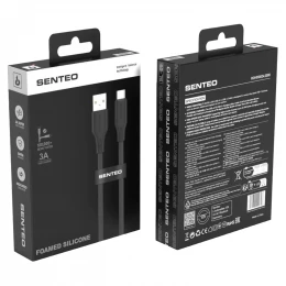 Кабель SENTEO SL-05 Foamed Silicone 3A USB to Type-C 1m