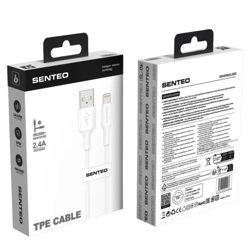Кабель SENTEO SL-06 2.4A USB to Lightning 1m
