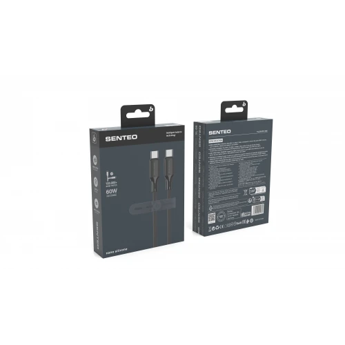 Кабель SENTEO SL-08 nano silicone  60W Type-C to Type-C 1m