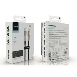 Кабель SENTEO SM-03 Iron series 100W Type-C to Type-C 1m