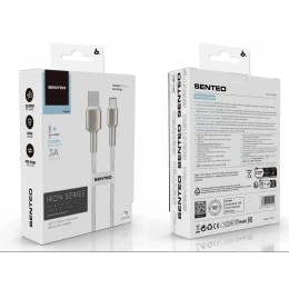 Кабель SENTEO SM-03 Iron series 18W 3A USB to Type-C 1m