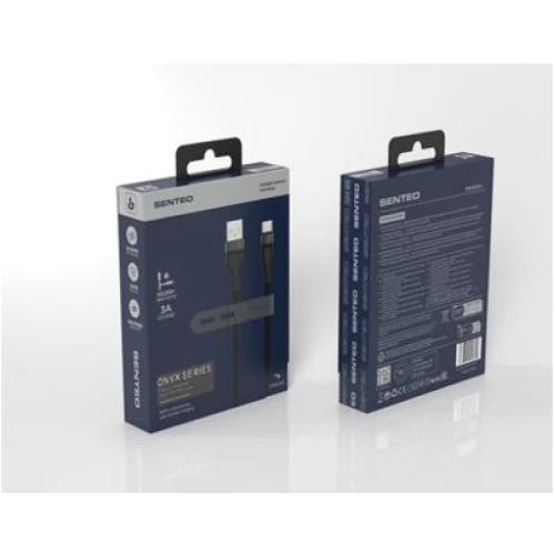 Кабель SENTEO SM-05 Onyx series 3A USB to Type-C 1m