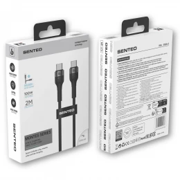 Кабель SENTEO ST-01 Montes series 100W Type-C to Type-C 2m
