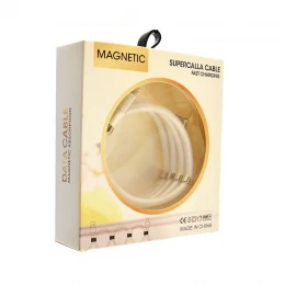 Кабель SuperCalla magnetic rings USB to Lightning 1m