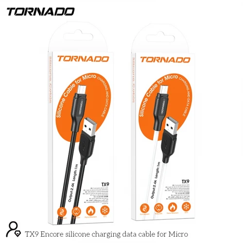 Кабель Tornado Silicone TX9 USB to Micro 1m