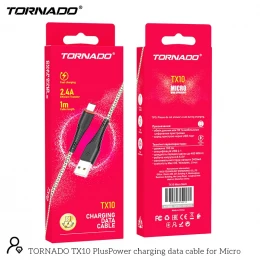 Кабель Tornado TX10 Nylon 2.4A USB to Micro 1m