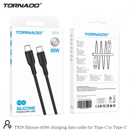 Кабель Tornado TX19 PD 60W Type-C to Type-C