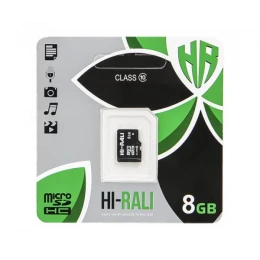 Карта пам'яті microSDHC Hi-Rali 8Gb 10 class