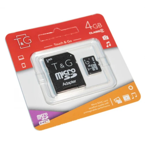 Карта пам'яті microSDHC T&G 4Gd 4 class