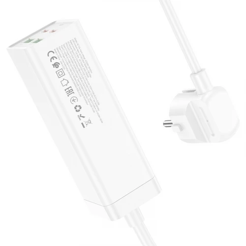 Мережевий фільтр 4Port Hoco AC10A 2USB + 2USB-C 220V 65W PD