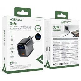 МЗП 1Port Acefast A113 with display USB-C PD 20W