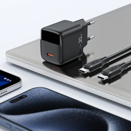 МЗП 1Port Acefast A115 with display USB-C PD 30W Type-C to Type-C