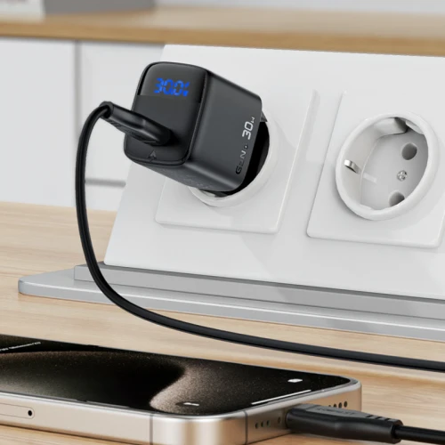 МЗП 1Port Acefast A115 with display USB-C PD 30W