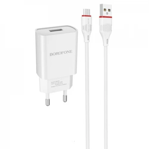 МЗП 1Port Borofone BA20A Sharp USB 2.1A Micro