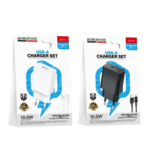МЗП 1Port Borofone BAS71A Source USB 10.5W USB to Micro