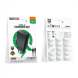 МЗП 1Port Borofone BAS72A Source USB QC3.0 18W USB to Micro