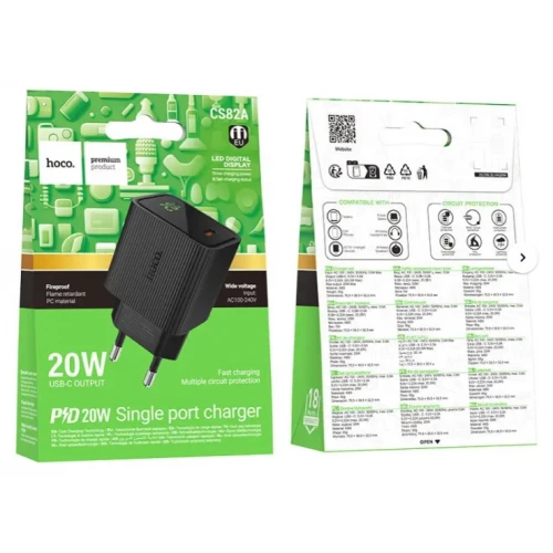 МЗП 1Port Hoco CS82A USB-C PD 20W