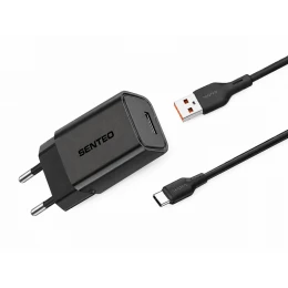 МЗП 1Port SENTEO S-01 USB QC3.0 18W USB to Type-C (CE Сертификат)