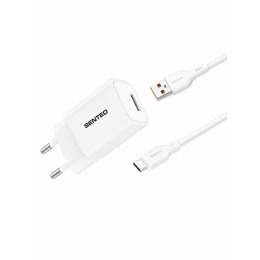 МЗП 1Port SENTEO S-01 USB QC3.0 18W USB to Type-C (CE Сертификат)
