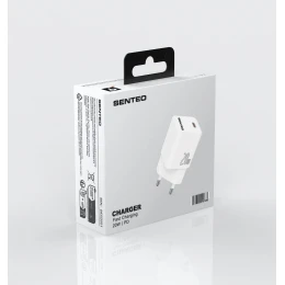 МЗП 1Port SENTEO S-02 USB-C PD 20W (CE Сертификат)