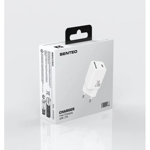 МЗП 1Port SENTEO S-02 USB-C PD 20W (CE Сертификат)