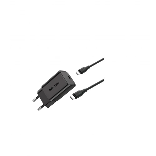 МЗП 1Port SENTEO S-06C USB-C PD 20W Type-C to Type-C (CE Сертификат)
