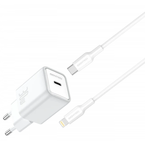 МЗП 1Port SENTEO Z-16L USB-C PD 30W Type-C to Lightning (CE Сертификат)
